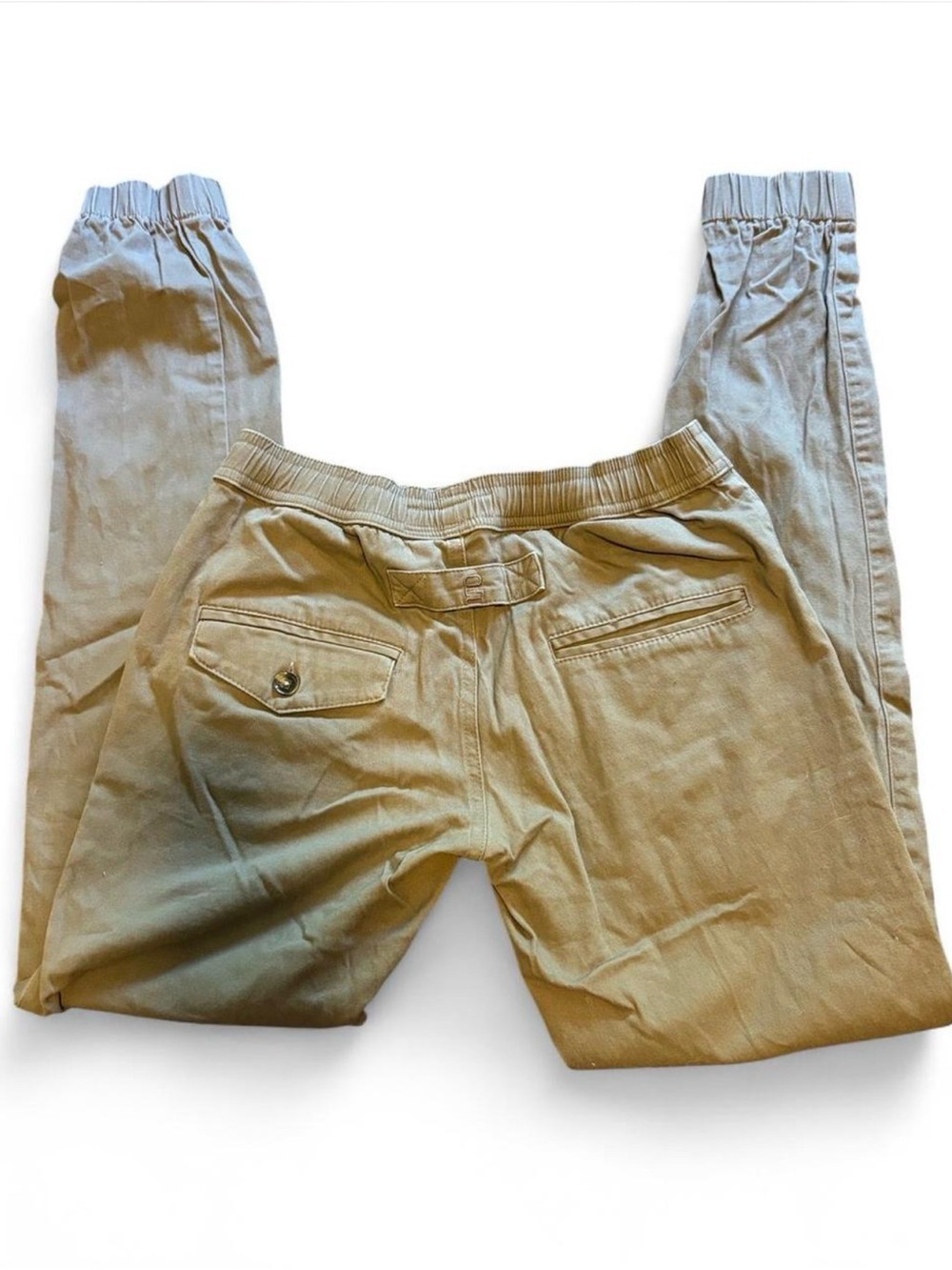 Women's Classic Drawstring Joggers - Tan - Picture 5 of 7